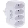 Adaptador de ficha Tipo F Tipo C InLine 16471E Branco