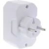 Adaptador de ficha Tipo F Tipo C InLine 16471E Branco