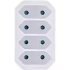 Adaptador de ficha Tipo F Tipo C InLine 16471E Branco