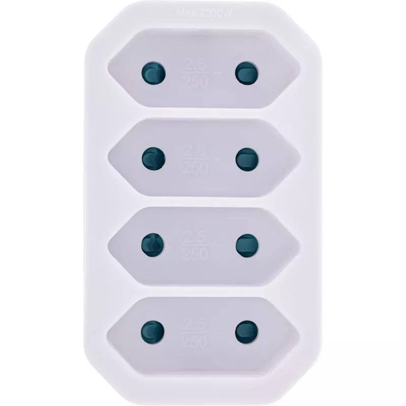Adaptador de ficha Tipo F Tipo C InLine 16471E Branco