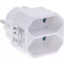 Adaptador de ficha Tipo F Tipo C Ficha Euro Branco InLine 16471D