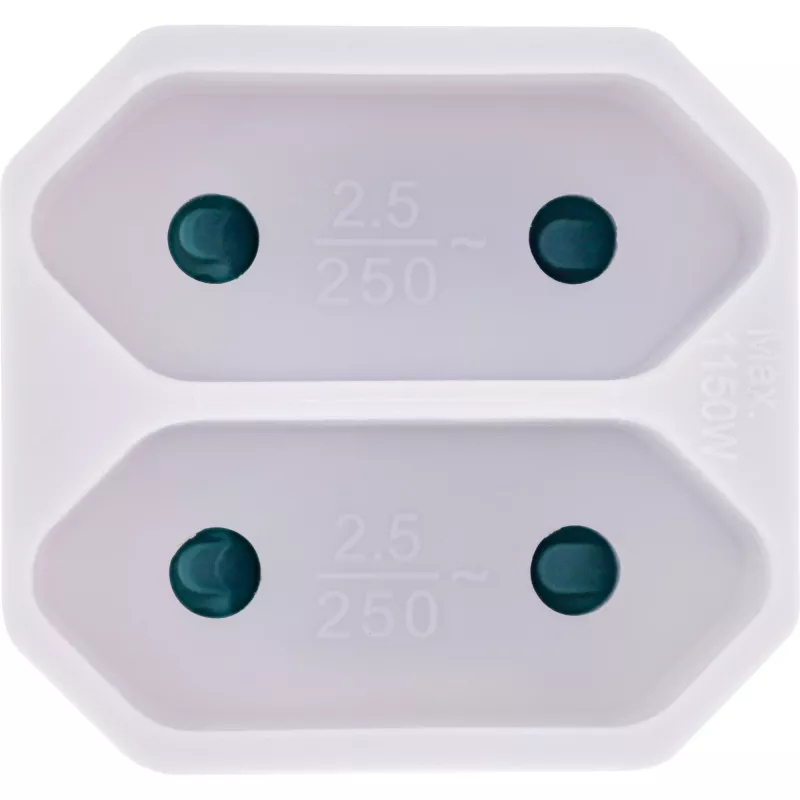 Adaptador de ficha Tipo F Tipo C Ficha Euro Branco InLine 16471D