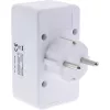 Adaptador de ficha Tipo F InLine 16471B 2x Tipo C + Tipo F Branco