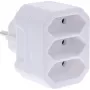 Adaptador de ficha Tipo F Tipo C InLine 16471A Branco
