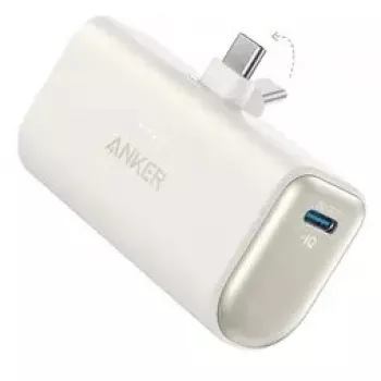 Powerbank Anker A1653021, 5 mAh, Power Delivery, 2× USB-C, 18 W, 3 A, Bege