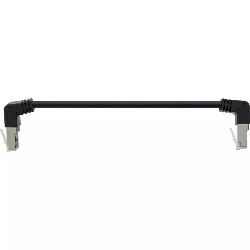 Cabo de rede InLine com curvas para cima/baixo, S/FTP (PiMf), Cat.6, 250 MHz, PVC cobre