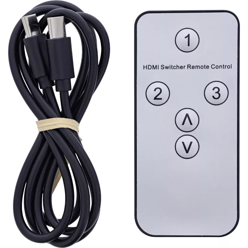 Comutador HDMI InLine 65020 3 portas 8K 60Hz HDCP 2.3
