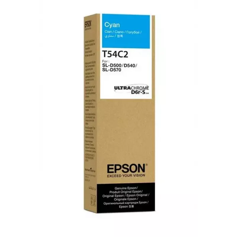 Epson T54C Garrafa de tinta Cyan, 70 ml, original (C13T54C220)