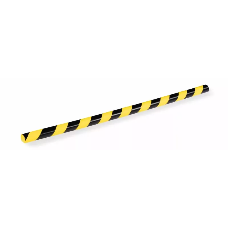 DURABLE S30R Perfil de proteção de superfícies, amarelo/preto, autoadesivo, 1 m