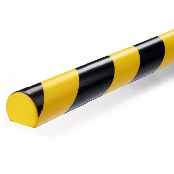 Perfil de plástico Durable S32R arredondado Preto Amarelo 1000 mm