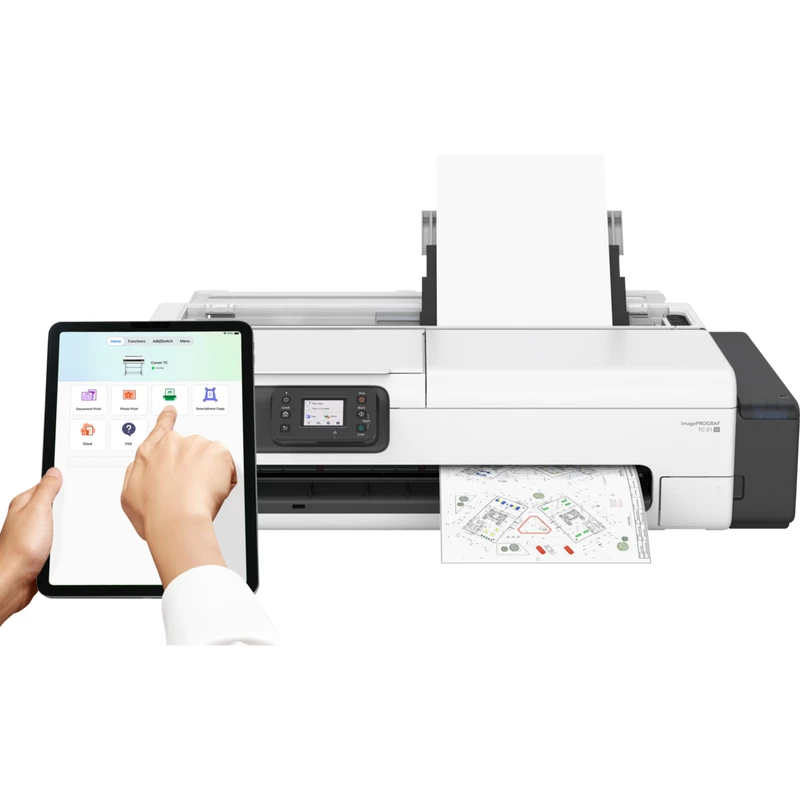 Impressora jato de tinta de grande formato Canon imagePROGRAF TC-21M — Cor, 2400 x 1200 DPI, A1, Wi‑Fi, Ethernet, 1 GB de memória