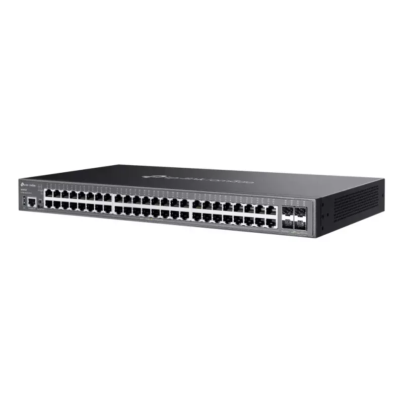 Switch de rede TP-Link Omada SG5452X Gerido L3 Gigabit Ethernet (10/100/1000) Preto