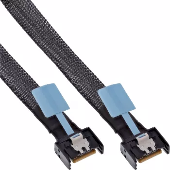 Cabo Serial Attached SCSI (SAS) InLine 27662C 1 m 24 Gbit/s Preto, Azul, Cinzento