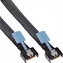 Cabo Serial Attached SCSI (SAS) InLine 27662B 0,75 m 24 Gbit/s Preto, Azul, Cinzento