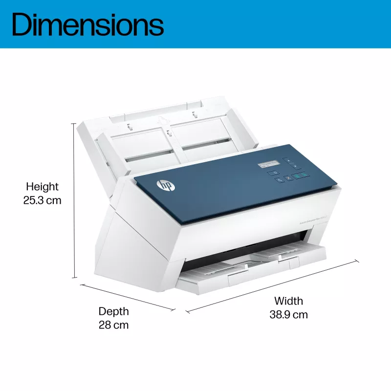 Scanner de folhas HP ScanJet Enterprise Flow 9000 s1 600 x 600 DPI