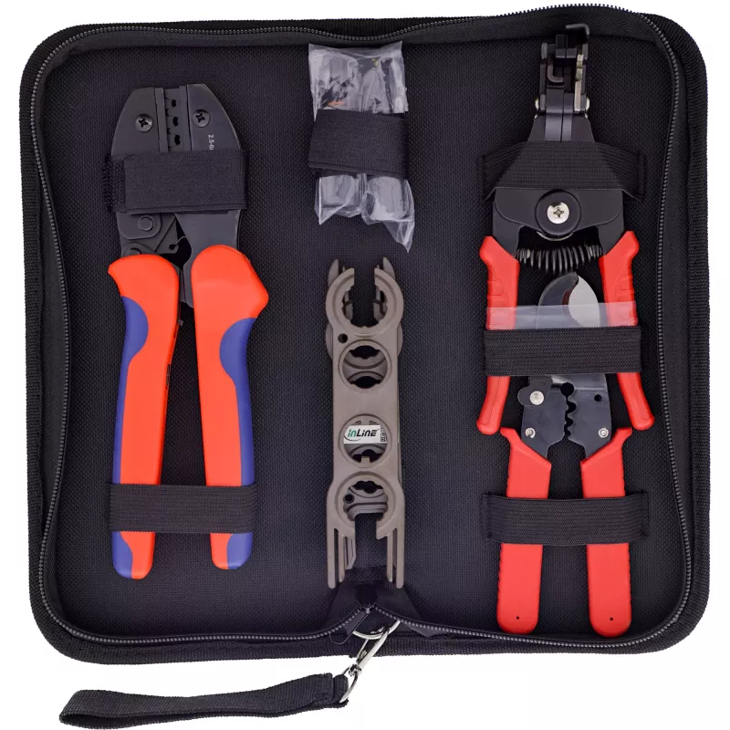 Ferramenta de montagem InLine 94104 Preto Vermelho Conectores MC4 5 unidades