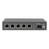 LevelOne GEP-0625 Switch de rede não gerido 2.5G Ethernet (100/1000/2500) Power over Ethernet (PoE) Preto