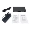 LevelOne GEP-0925 Switch de rede não gerido 2.5G Ethernet (100/1000/2500) Power over Ethernet (PoE) Preto