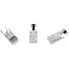 Ficha de cravar InLine Cat.6A RJ45 blindada, 3 peças preta, pack de 100