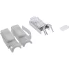 InLine Ficha de crimpagem Cat.6A RJ45 blindada, 3 peças cinzento pack de 10