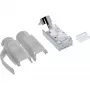 InLine Ficha de crimpagem Cat.6A RJ45 blindada, 3 peças cinzento pack de 100