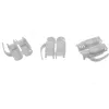 InLine Ficha de crimpagem Cat.6A RJ45 blindada, 3 peças cinzento pack de 100