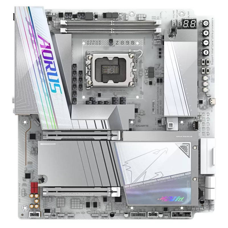 Placa-mãe Gigabyte AORUS Z890 TACHYON ICE - Chipset Z890 - LGA1851 - E-ATX