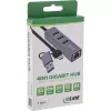 Hub de interfaces InLine 33380S USB 3.2 Gen 1 (3.1 Gen 1) Type-A + Type-C 5000 Mbit/s cinzento