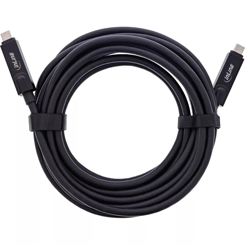Cabo ótico ativo USB 3.2 Gen 2 InLine 35795I 8K60Hz, alimentação 60W