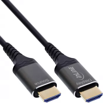 Cabo HDMI InLine 17950X 50 m HDMI tipo A (Standard) preto
