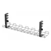 Grelha de gestão de cabos 60 cm InLine 23190G para montagem em secretária com terminais de parafuso, preto