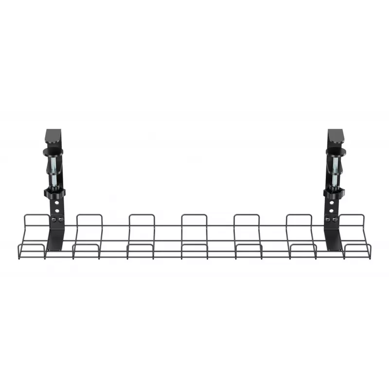 Grelha de gestão de cabos 60 cm InLine 23190G para montagem em secretária com terminais de parafuso, preto