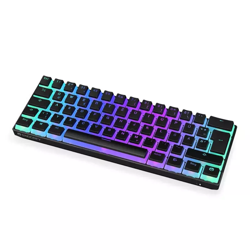 Teclado gaming ENDORFY Thock Compact RF Wireless USB QWERTZ 61 teclas RGB LED