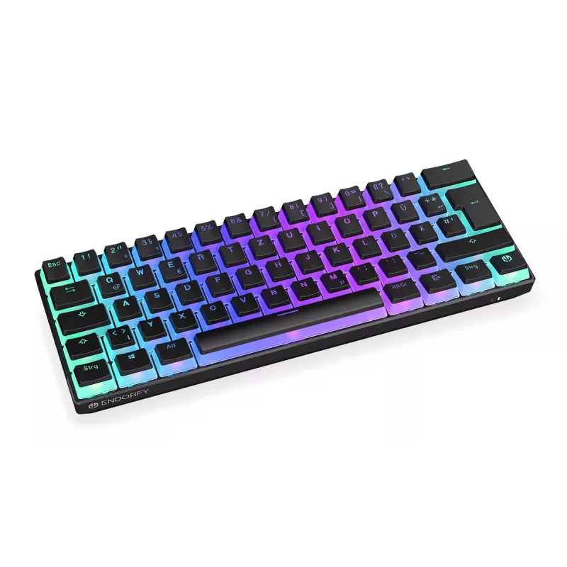 Teclado gaming ENDORFY Thock Compact RF Wireless USB QWERTZ 61 teclas RGB LED
