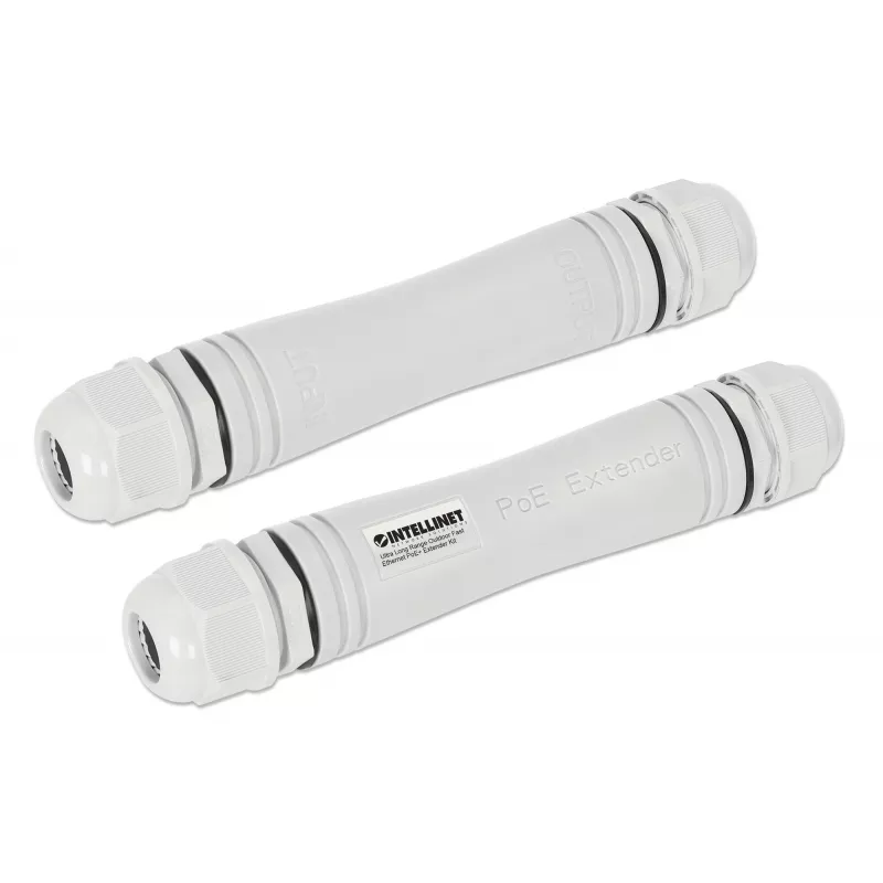 Kit extensor PoE+ Fast Ethernet para exterior de longo alcance Intellinet 1000 m 95 W IP67