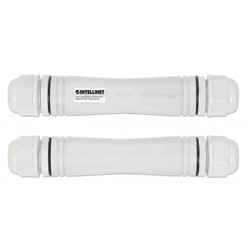 Kit extensor PoE+ Fast Ethernet para exterior de longo alcance Intellinet 1000 m 95 W IP67