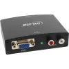 Conversor InLine VGA + áudio para HDMI entrada VGA e áudio RCA saída HDMI