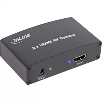 Splitter/distribuidor HDMI InLine, 2 vias, compatível com 4K2K
