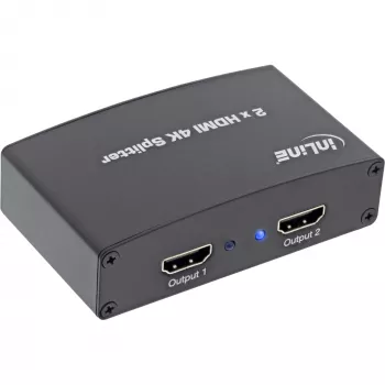 Splitter/distribuidor HDMI InLine, 2 vias, compatível com 4K2K