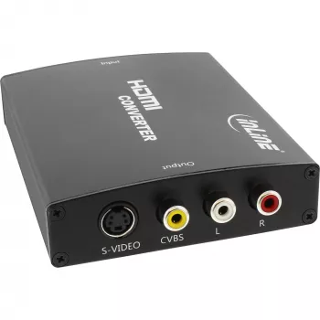 Conversor HDMI para S-Video InLine + conversor de áudio RCA