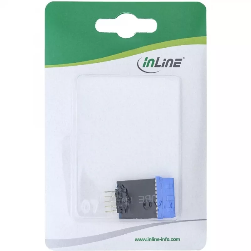 Adaptador InLine USB 3.0 para 2.0 interno USB3.0 19 pinos para dispositivo interno USB2.0