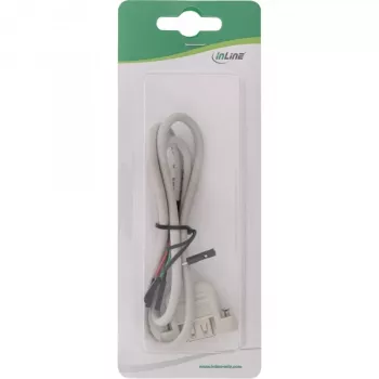 Cabo adaptador USB 2.0 InLine 33440F 0,60 m conector fêmea USB A / ligação header