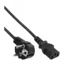 Cabo de alimentação InLine, CEE 7/7 angular / ficha IEC C13 de 3 polos, 7 m