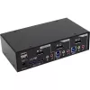 Comutador KVM de secretária InLine 2 portas DisplayPort hub USB 3.0 com áudio