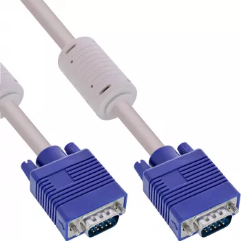 Cabo S-VGA InLine 15 HD cinzento ficha/ficha 10 m