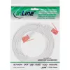 Cabo de rede ultrafino plano InLine U/UTP Cat.6 compatível com Gigabit branco 1,5 m