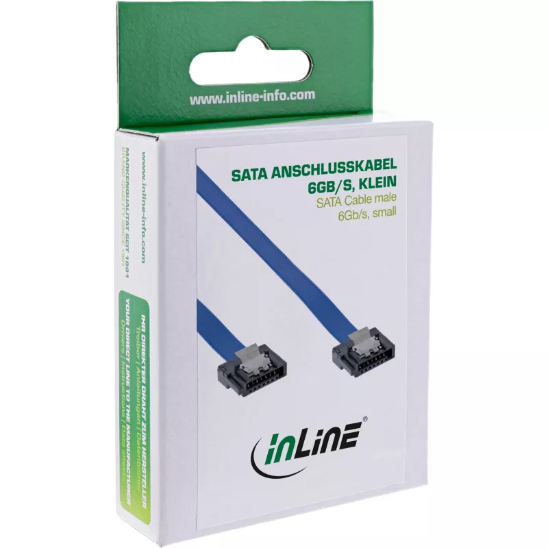 Cabo SATA 6Gb/s InLine, Conector Pequeno, 0,5 m, com Bloqueios 27705K