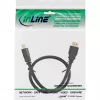 Cabo HDMI InLine, Cabo HDMI High Speed, M/M, preto, contactos dourados, 10m
