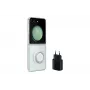 Samsung EF-XF73KKTEGWW Starter Pack para Galaxy Z Flip5, capa Clear Gadget Case + transformador, transparente/preto