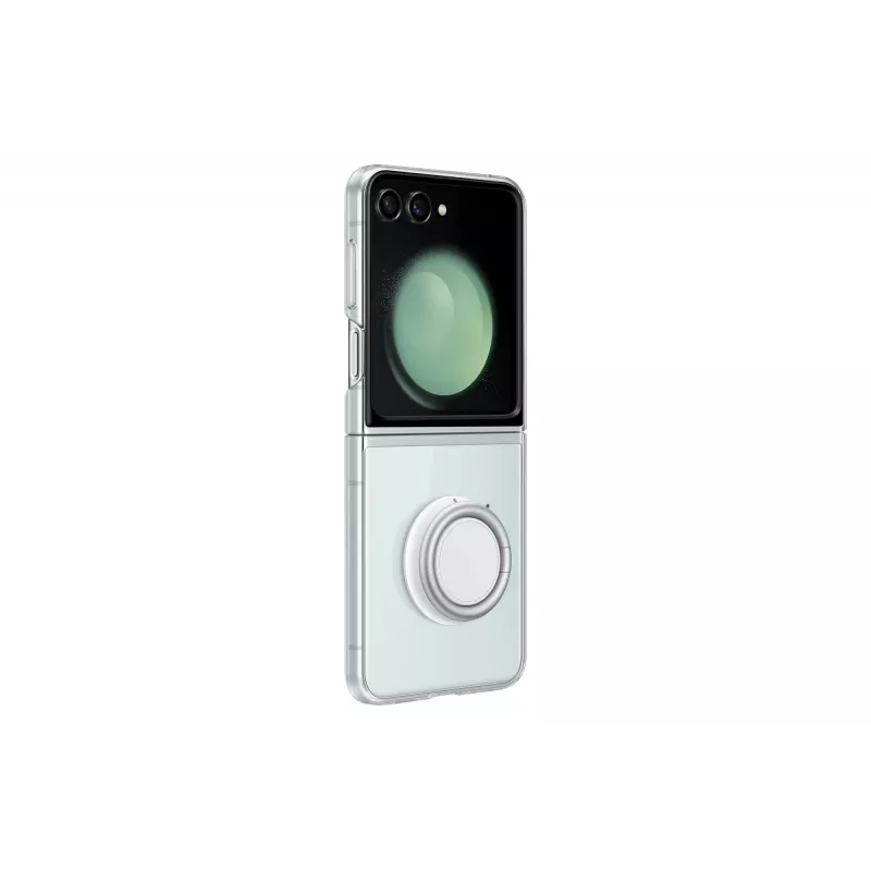 Samsung EF-XF73KKTEGWW Starter Pack para Galaxy Z Flip5, capa Clear Gadget Case + transformador, transparente/preto